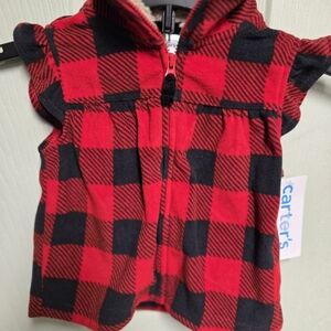 Vest buffalo plaid 12m